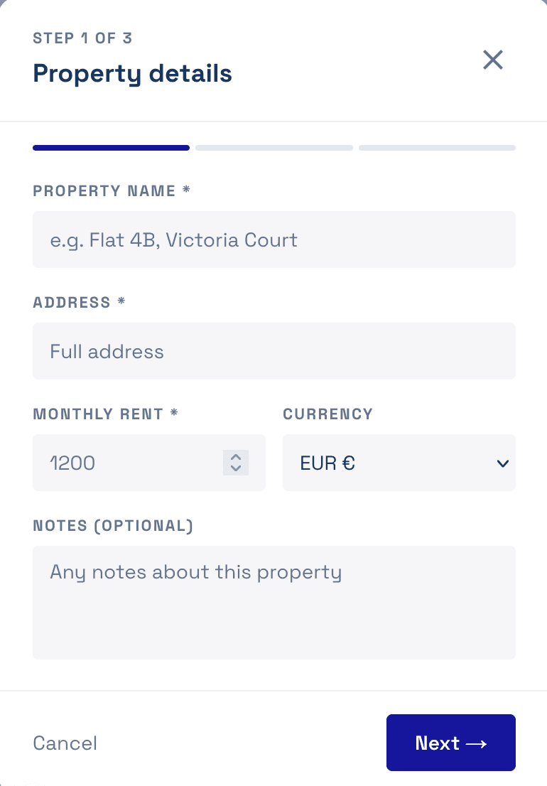 Add your property in 2 minutes.